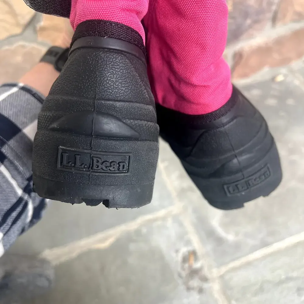 L.L. Bean Youth Girls Size 6 Snow Winter Waterproof Boots Extra Liner